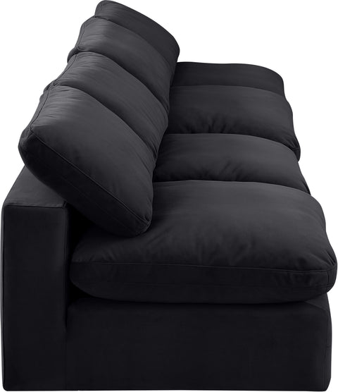 Dolce Black Velvet Modular Sofa S156