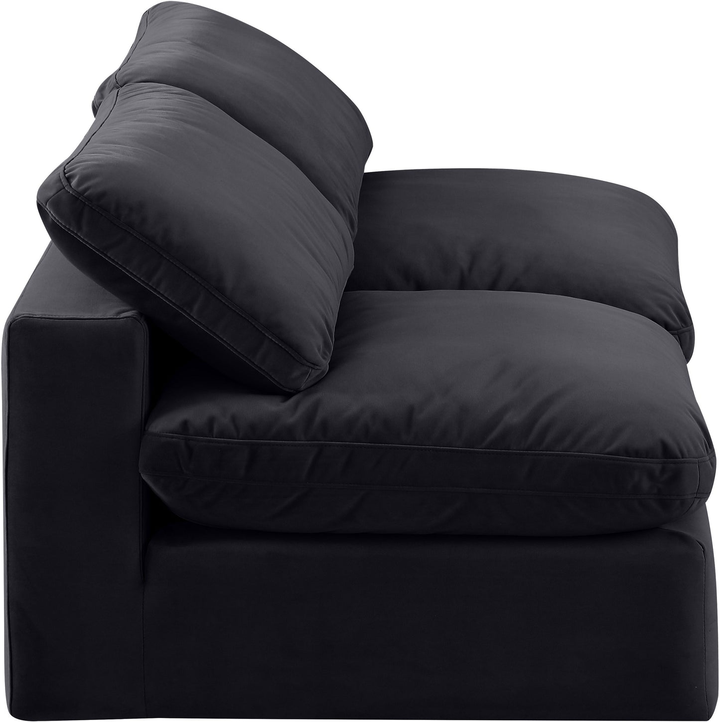 dolce black velvet modular sofa s78