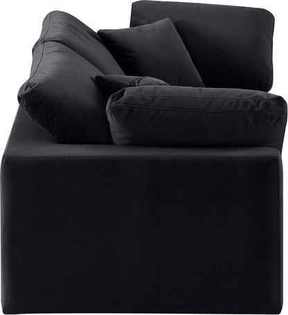 Dolce Black Velvet Modular Sofa S80