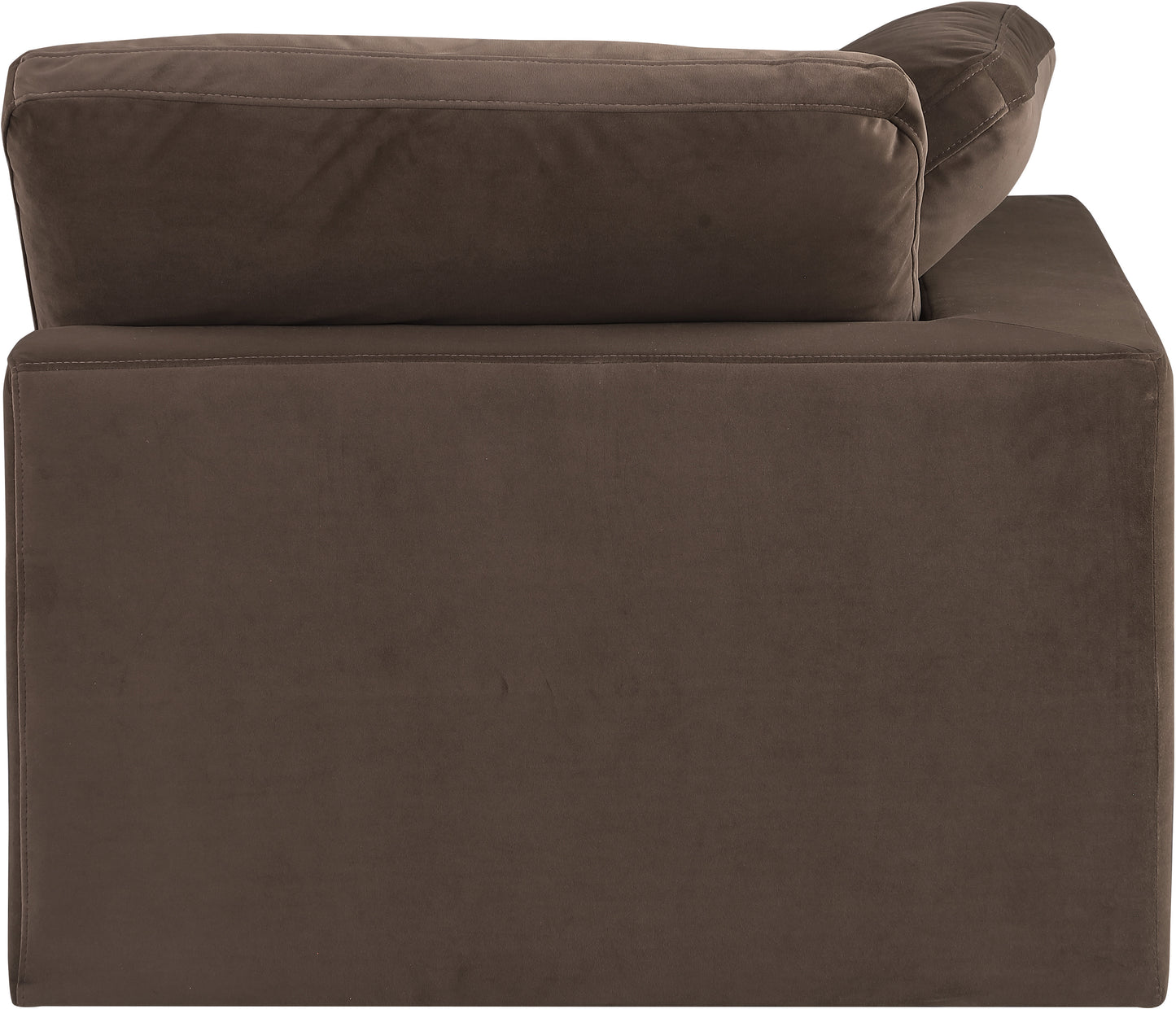 dolce brown velvet modular corner chair corner