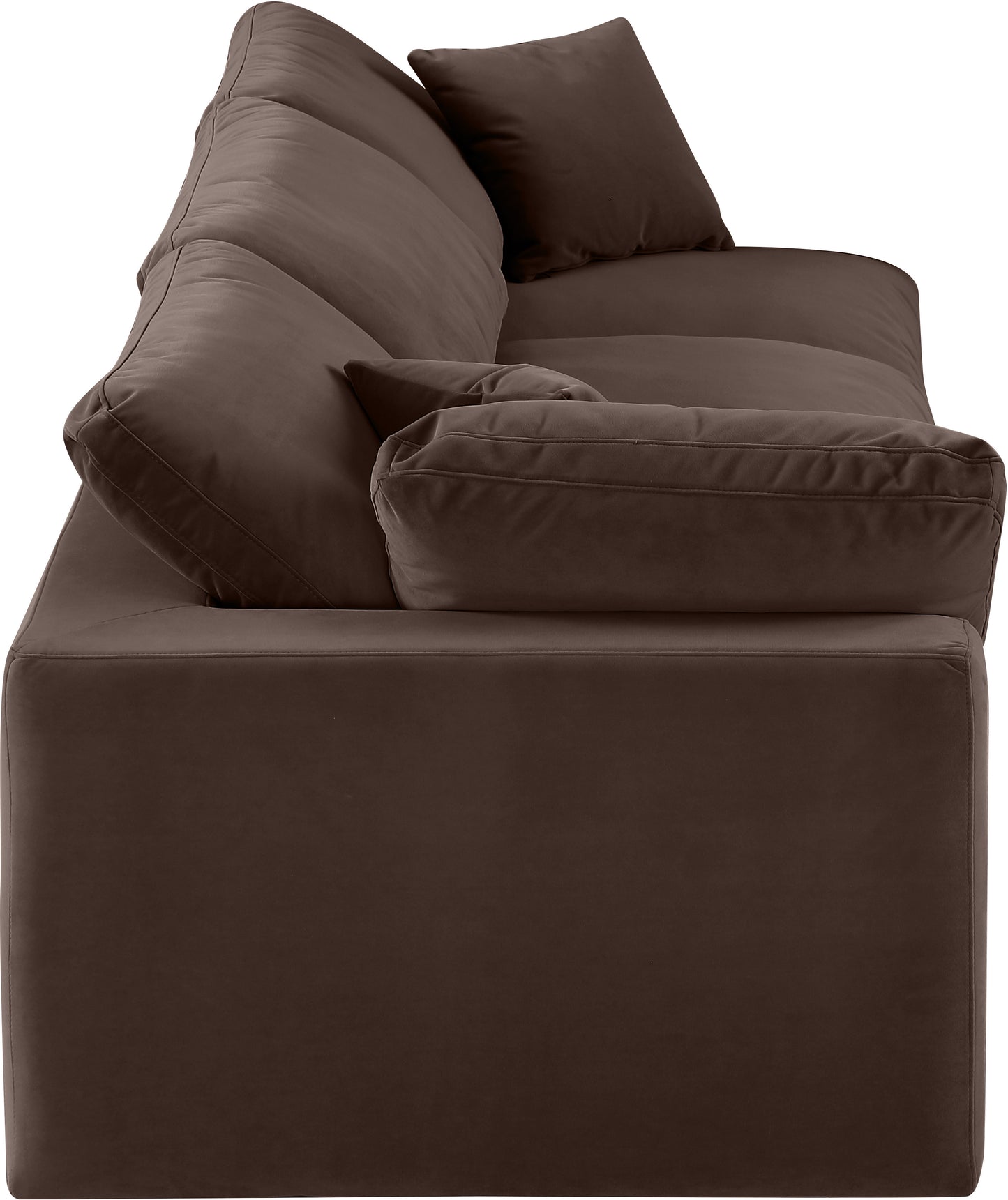 dolce brown velvet modular sofa s119