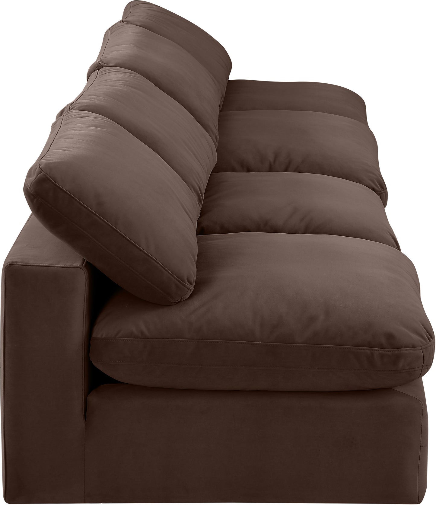 dolce brown velvet modular sofa s156