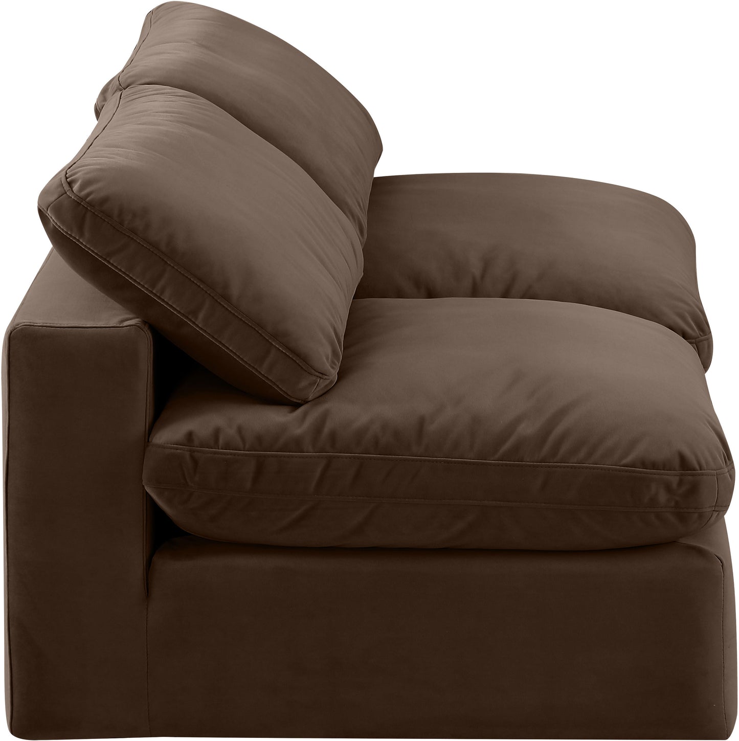 dolce brown velvet modular sofa s78