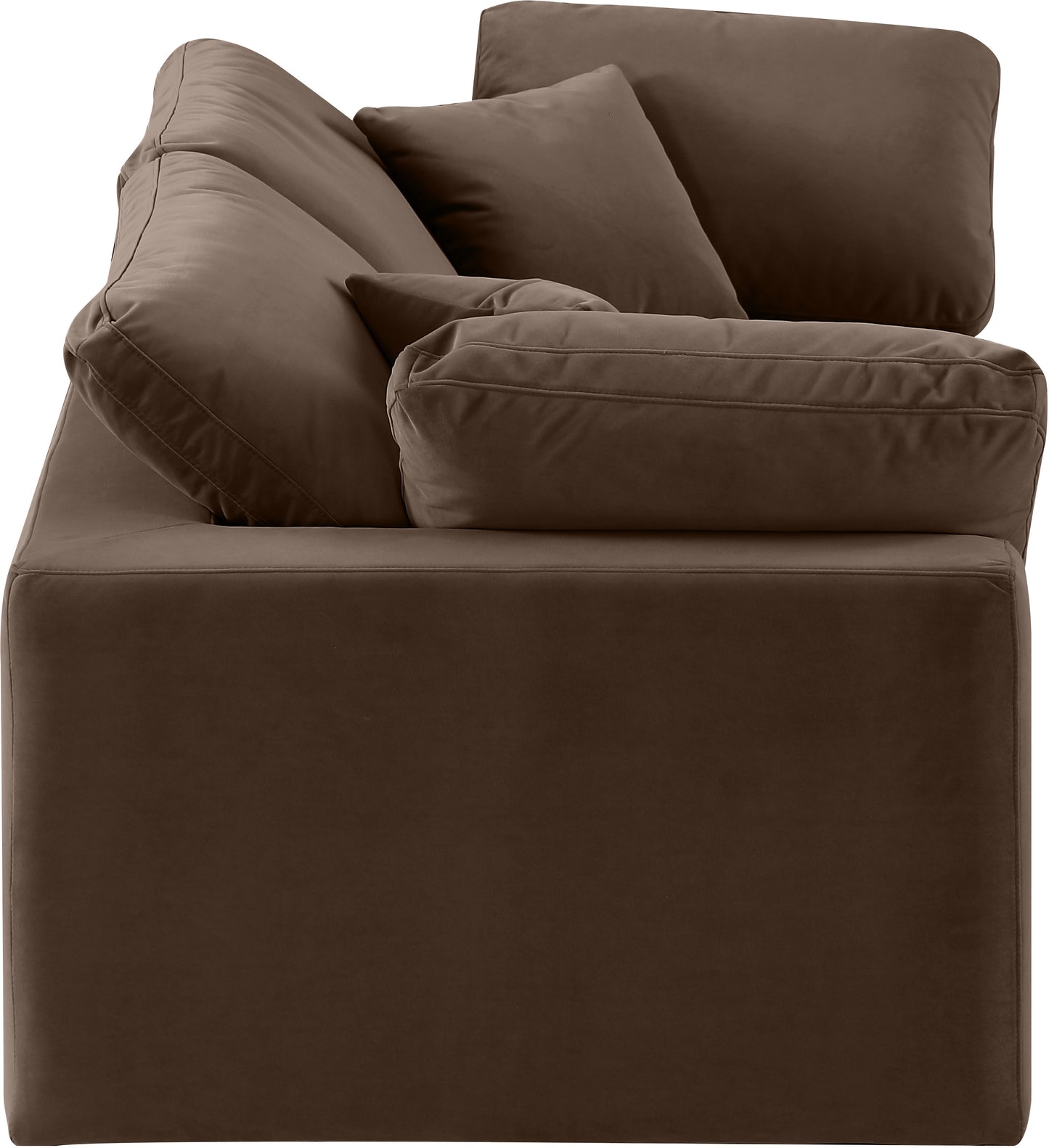 dolce brown velvet modular sofa s80