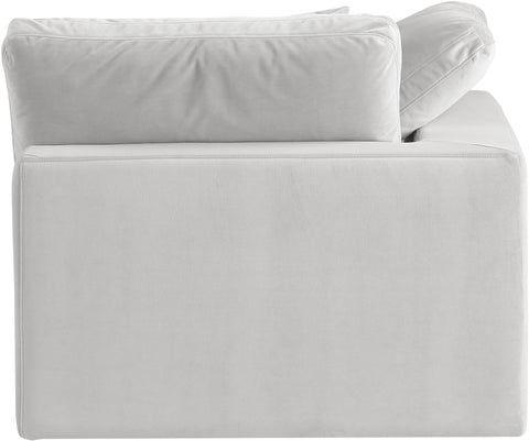 Dolce Cream Velvet Modular Corner Chair Corner