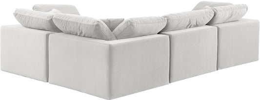 Asher Cream Velvet Modular Sectional