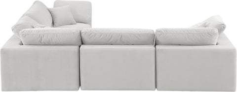 Asher Cream Velvet Modular Sectional