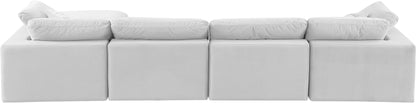 Dolce Cream Velvet Modular Sectional Sec5A