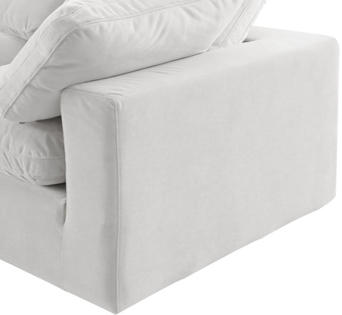 Dolce Cream Velvet Modular Sectional Sec5D