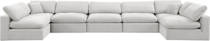 Dolce Cream Velvet Modular Sectional Sec7B