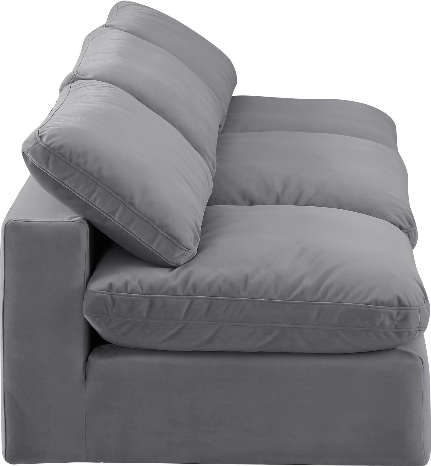 dolce grey velvet modular sofa s117