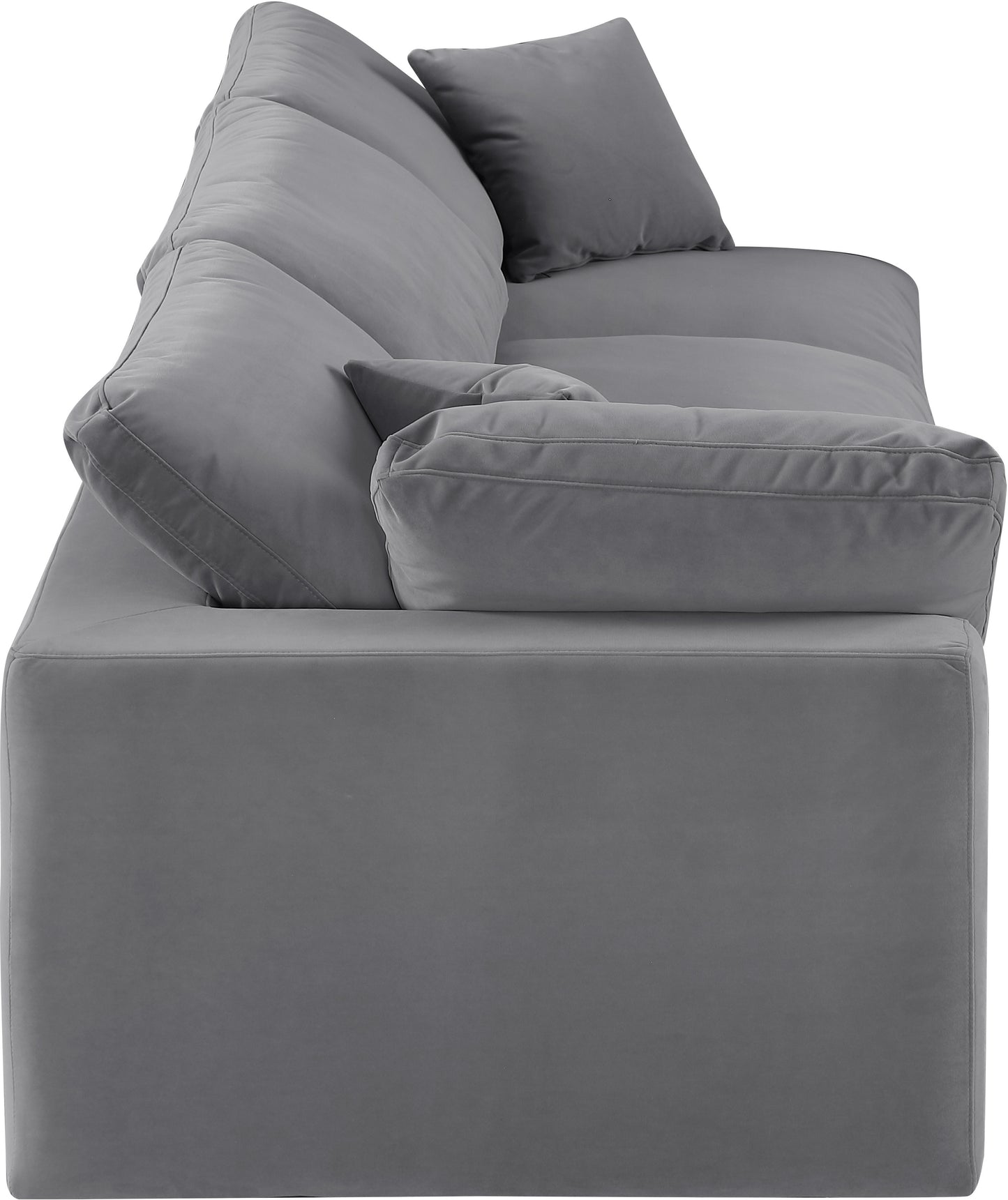 dolce grey velvet modular sofa s119