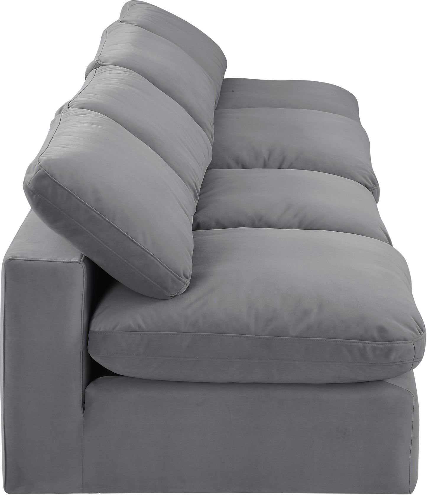 dolce grey velvet modular sofa s156