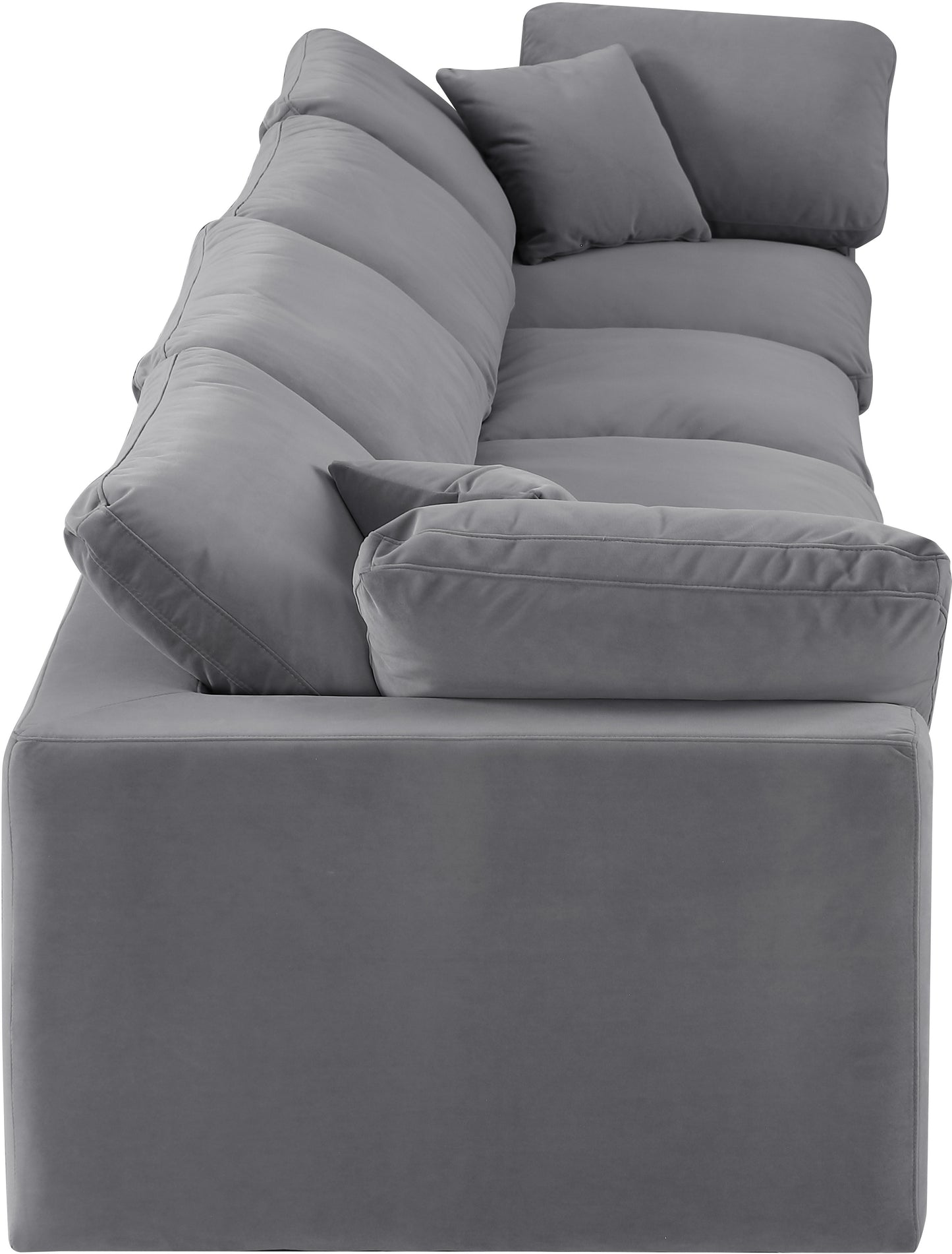 dolce grey velvet modular sofa s158