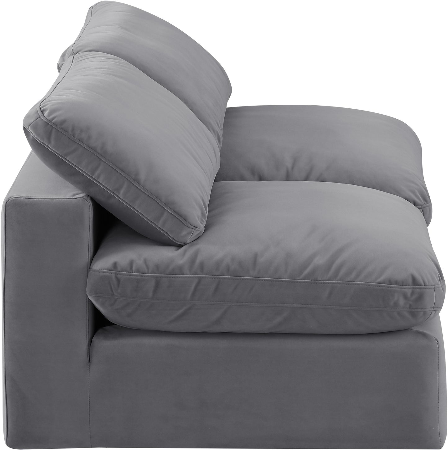 dolce grey velvet modular sofa s78