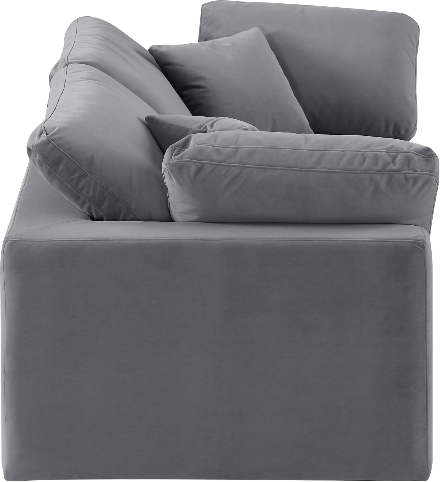 dolce grey velvet modular sofa s80