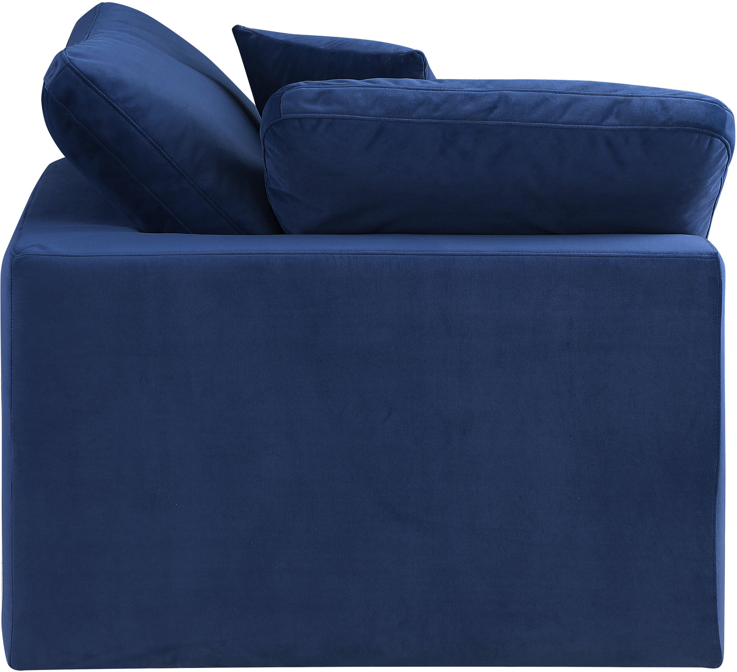 dolce navy velvet modular corner chair corner