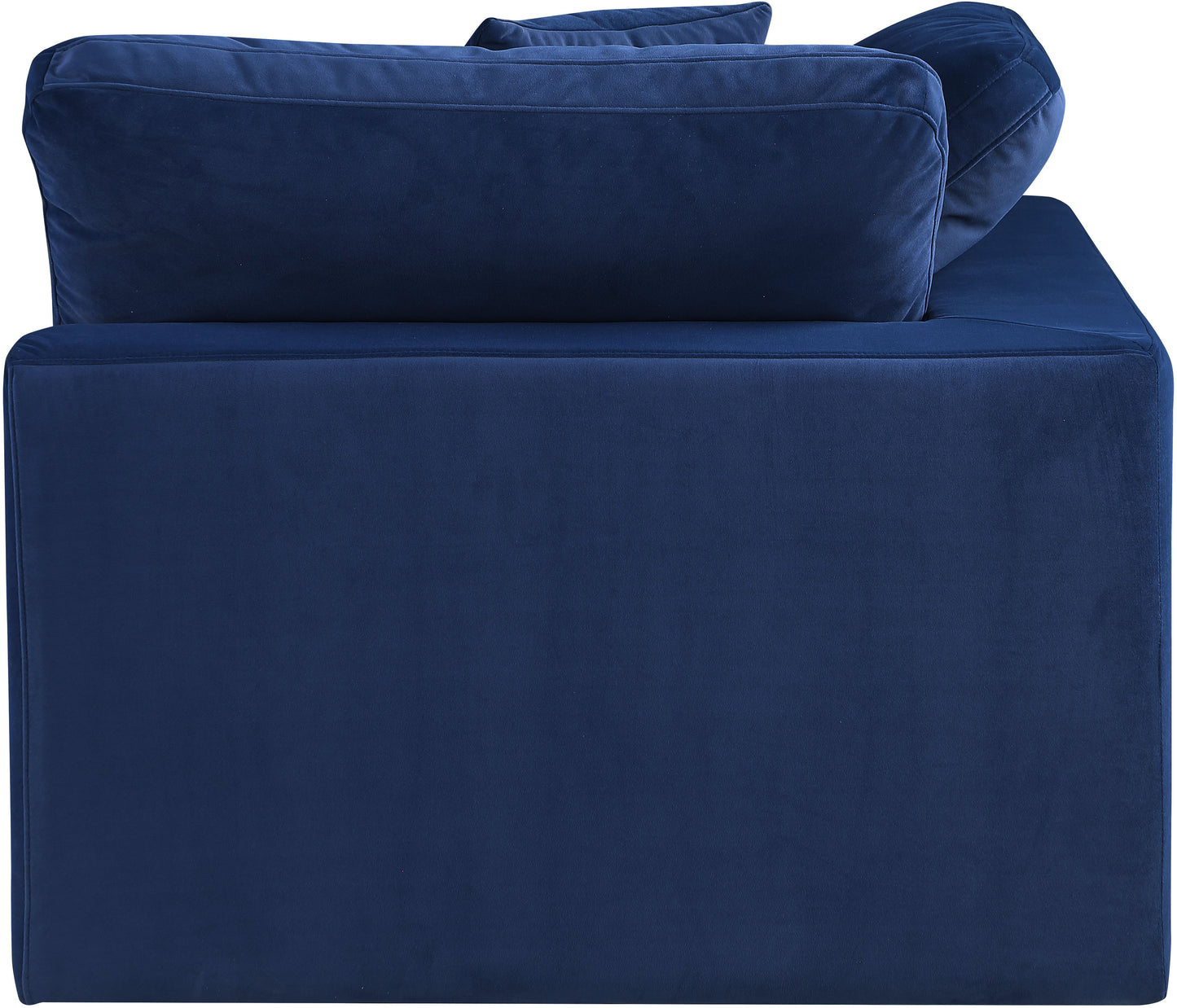 dolce navy velvet modular corner chair corner