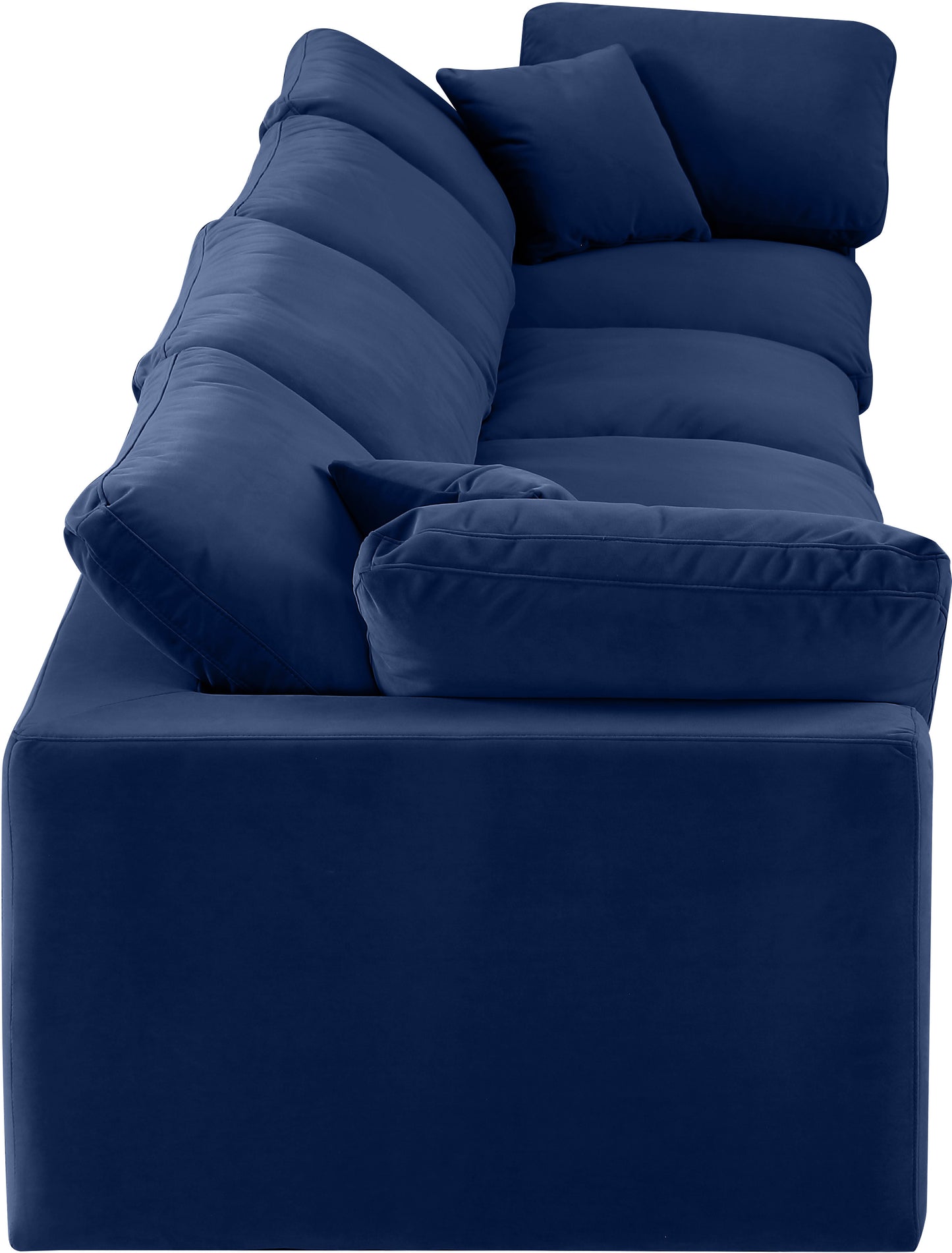 dolce navy velvet modular sofa s158