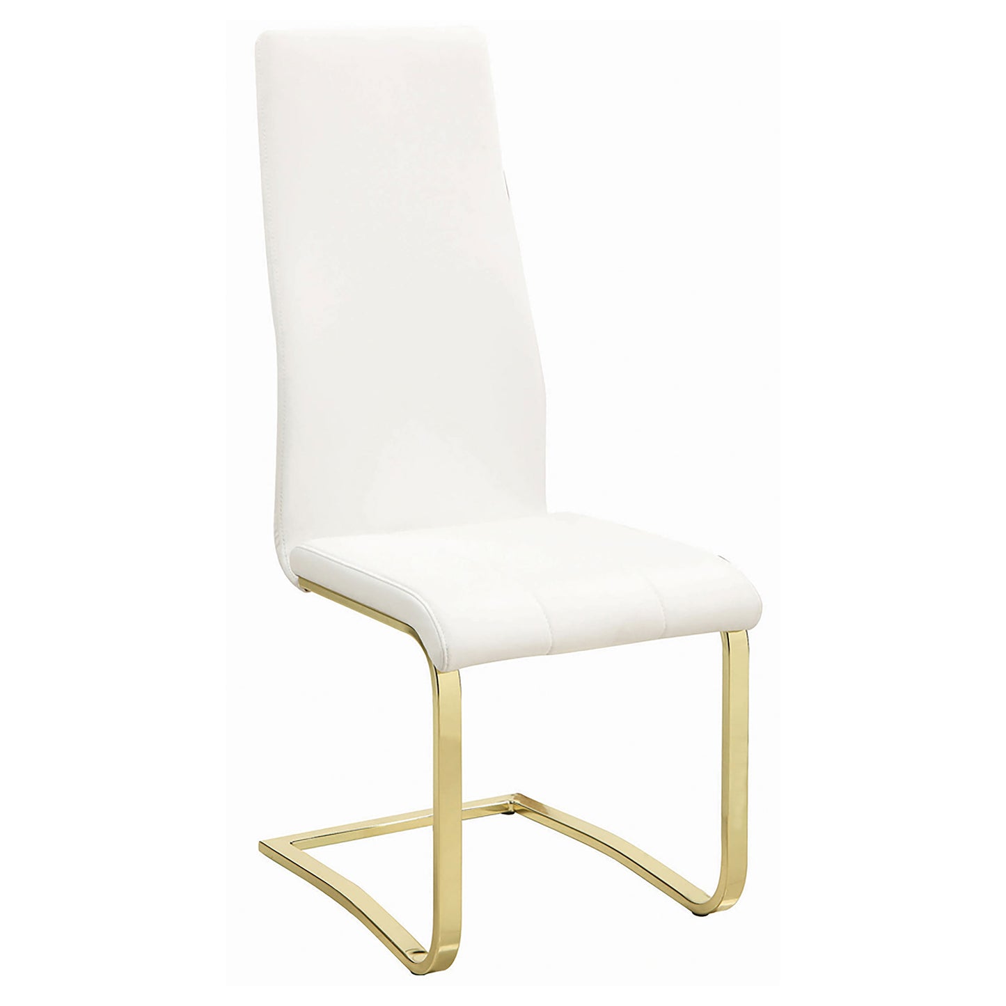 rue upholstered dining side chair white (set of 4)white