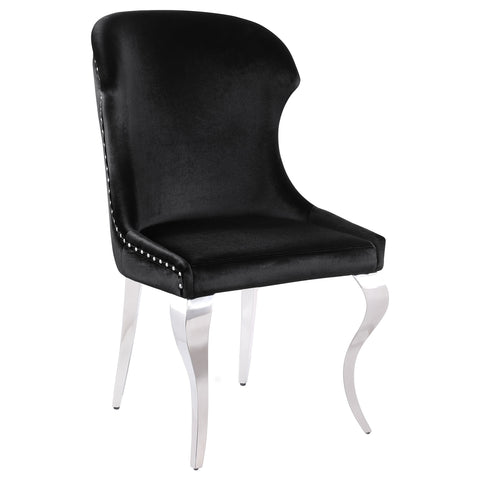 Scottsdale Upholstered Dining Side Chair Black (Set of 2)Black