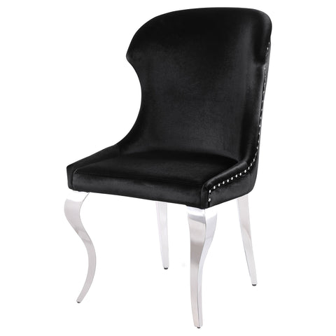 Scottsdale Upholstered Dining Side Chair Black (Set of 2)Black