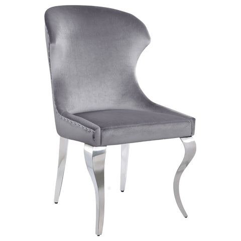 Scottsdale Upholstered Dining Side Chair Grey (Set of 2)Grey
