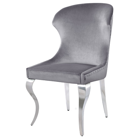 Scottsdale Upholstered Dining Side Chair Grey (Set of 2)Grey