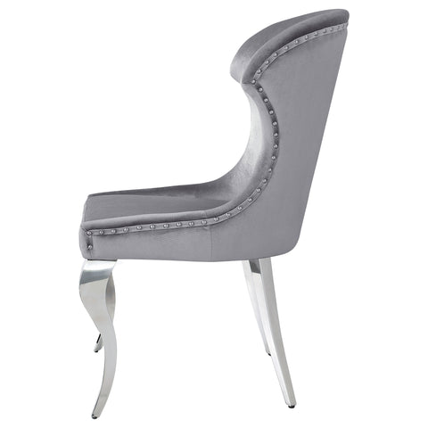 Scottsdale Upholstered Dining Side Chair Grey (Set of 2)Grey