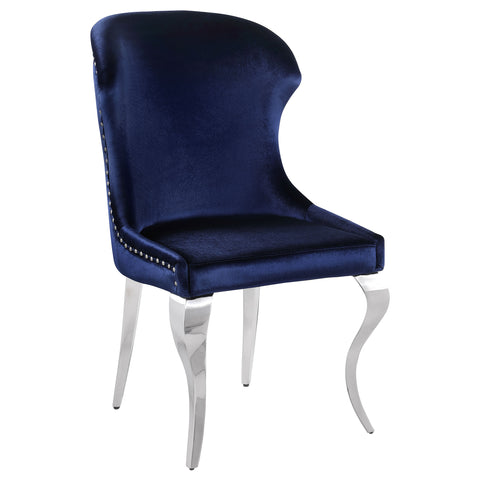 Scottsdale Upholstered Dining Side Chair Ink Blue (Set of 2)Ink Blue