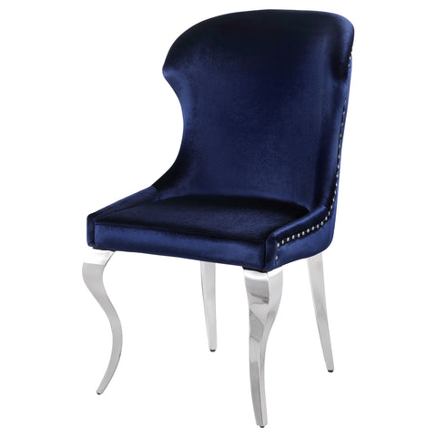 Scottsdale Upholstered Dining Side Chair Ink Blue (Set of 2)Ink Blue