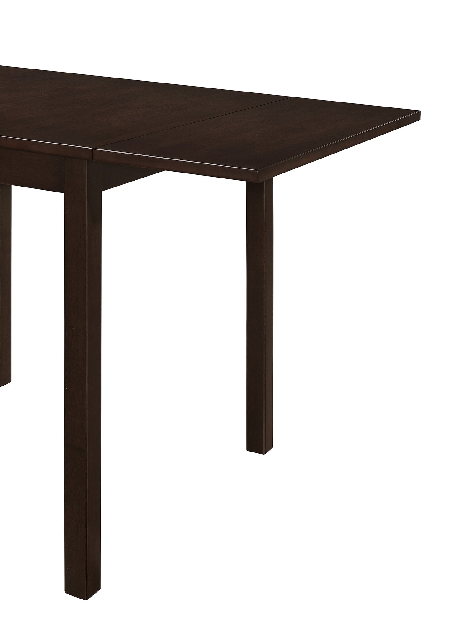 valna 3-piece drop leaf dining table set cappuccino and tan