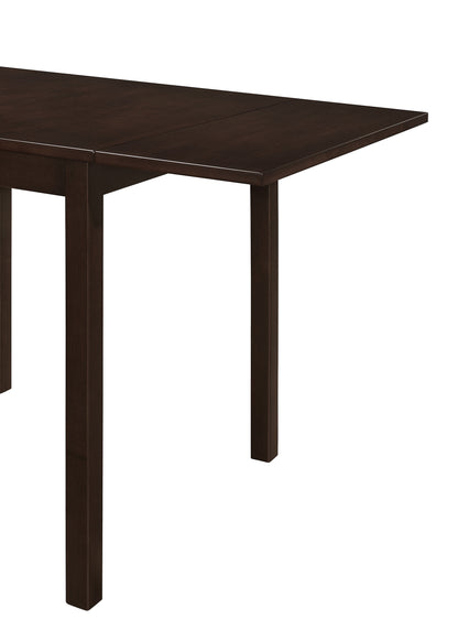 Valna 3-piece Drop Leaf Dining Table Set Cappuccino and Tan