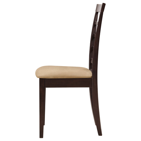 Estrella Lattice Back Dining Side Chair Cappuccino (Set of 2)Cappuccino