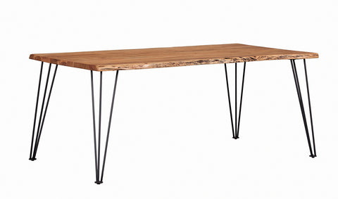 Colette 71-inch Live Edge Dining Table Natural AcaciaNatural Acacia