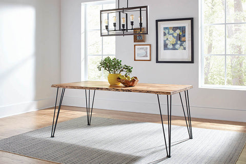 Colette 71-inch Live Edge Dining Table Natural AcaciaNatural Acacia