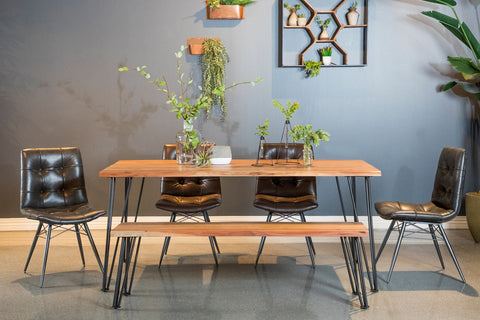 Colette Wood Dining Bench Natural AcaciaNatural Acacia