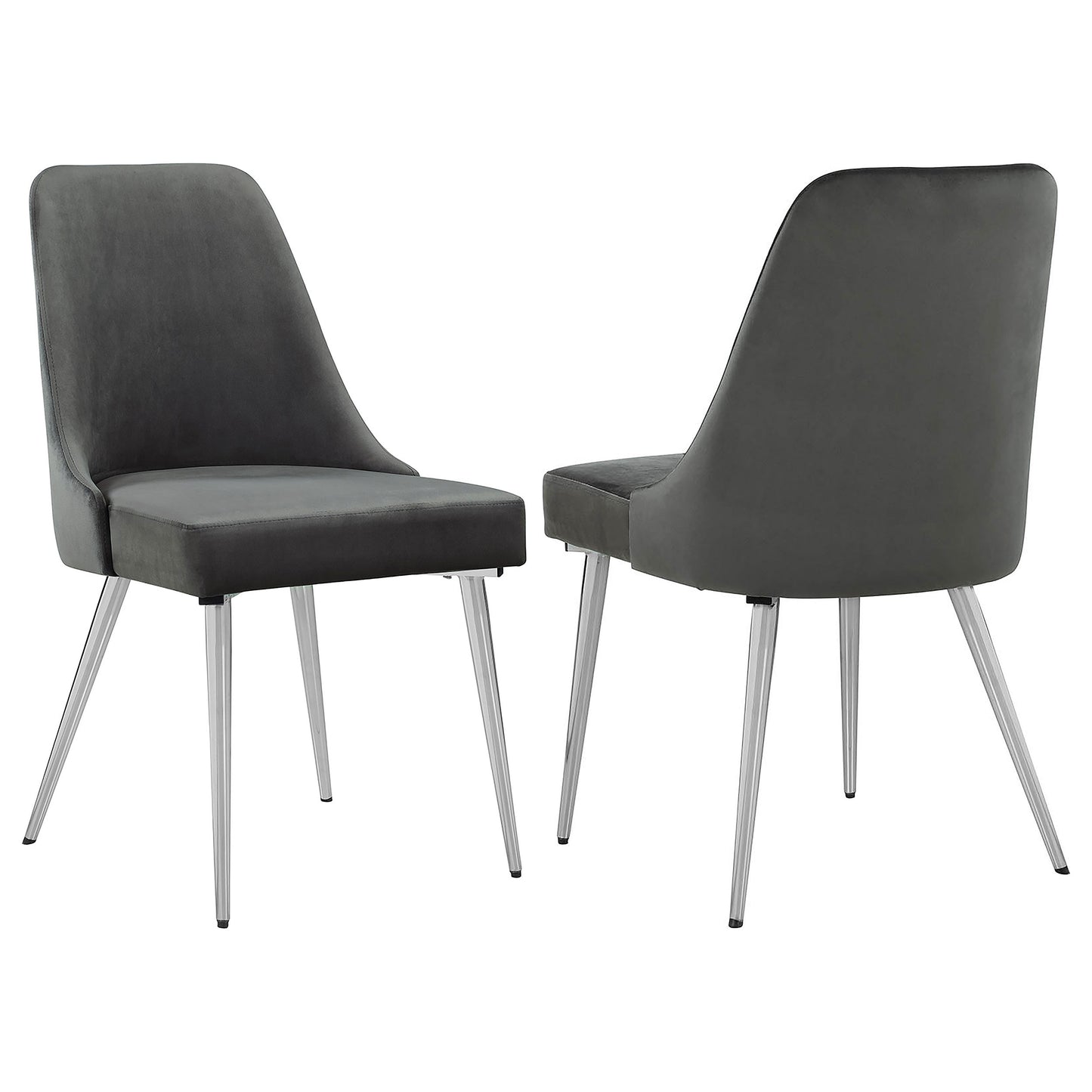 appleton upholstered dining side chair grey (set of 2)grey