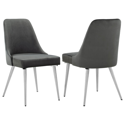 Appleton Upholstered Dining Side Chair Grey (Set of 2)Grey