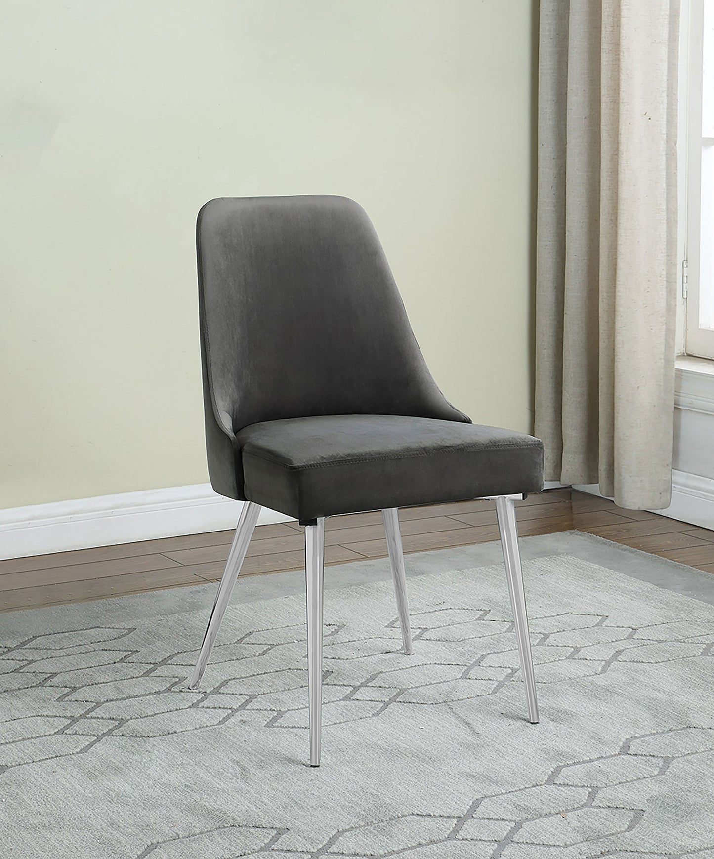 appleton upholstered dining side chair grey (set of 2)grey