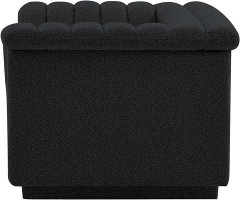 Faye Black Boucle Fabric Upholstered Chair, 1 Piece (Style 2)