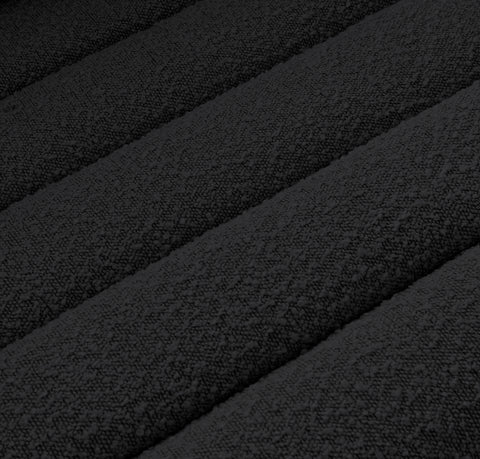 Faye 94" Black Boucle Fabric Upholstered Sofa, 1 Piece