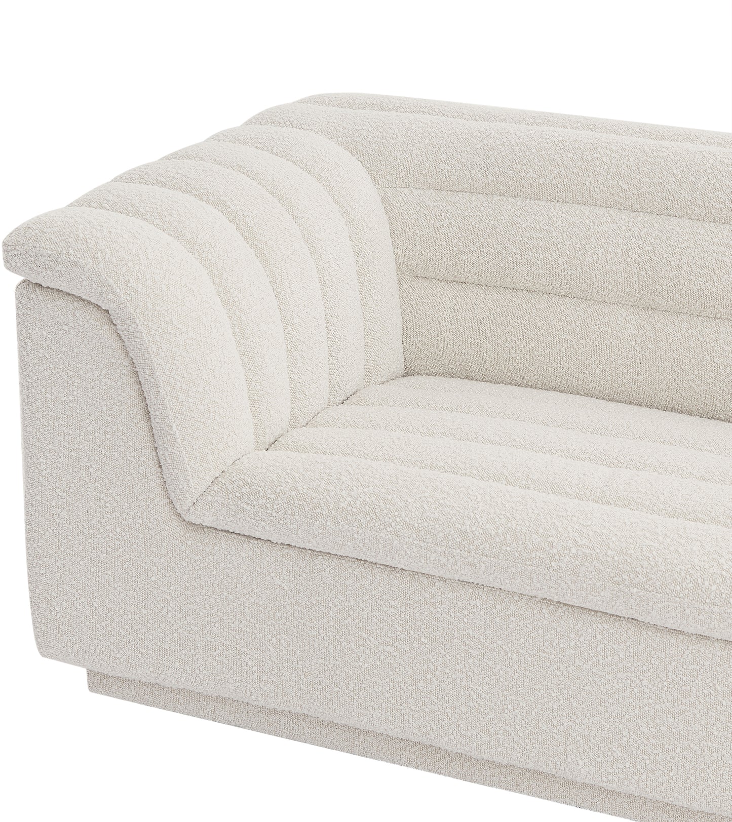 dillard cream boucle fabric chair c