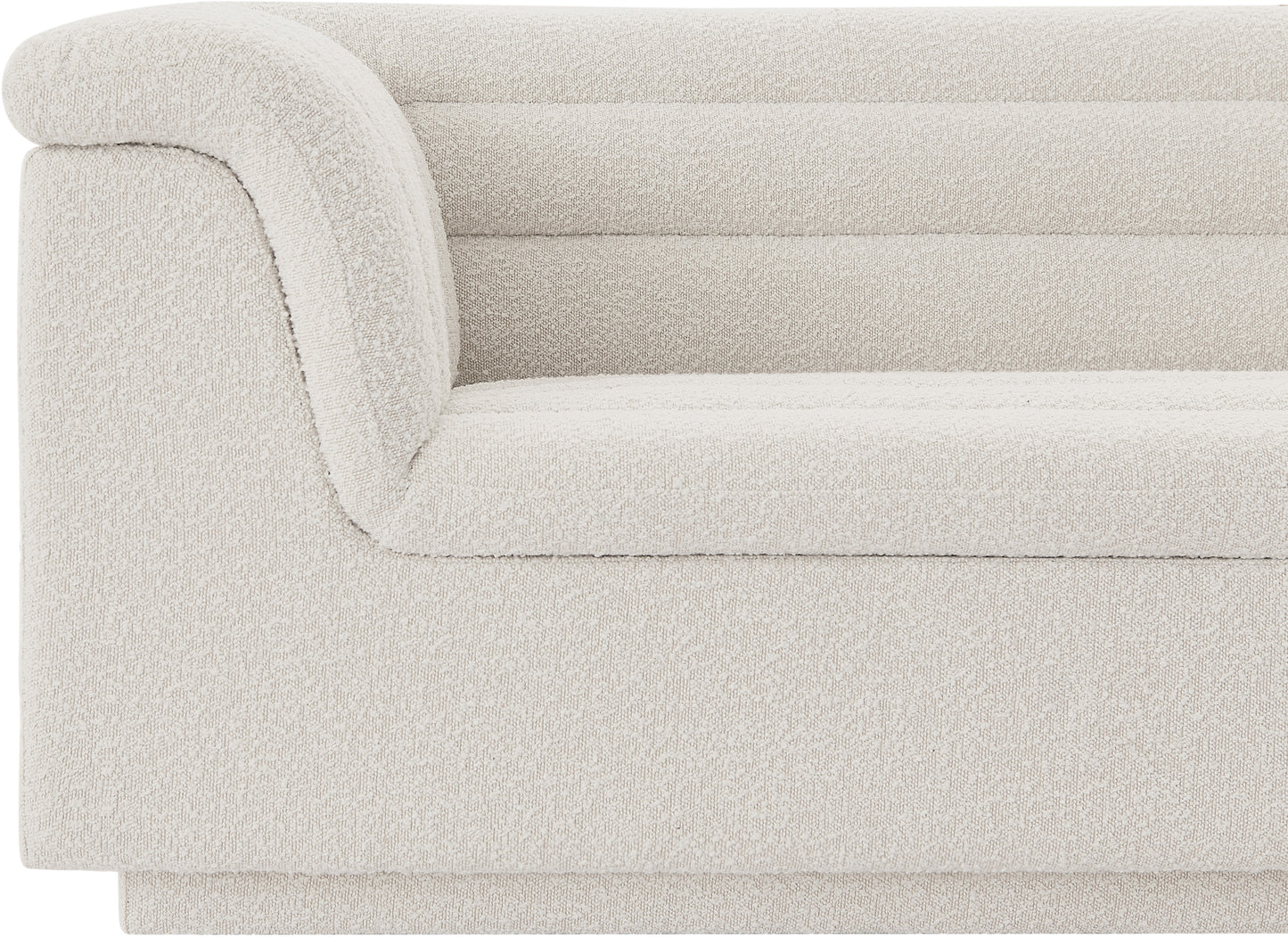 dillard cream boucle fabric chair c