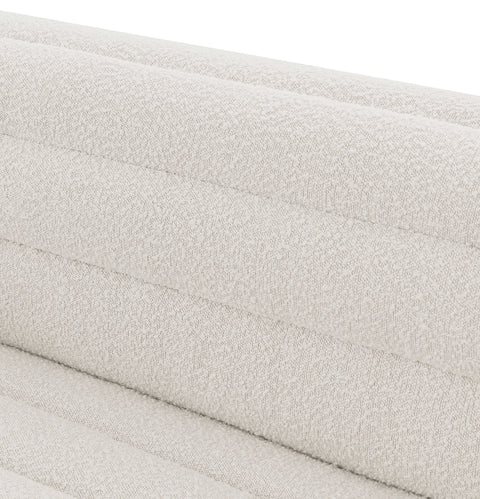 Faye Cream Boucle Fabric Upholstered Chair, 1 Piece (Style 2)