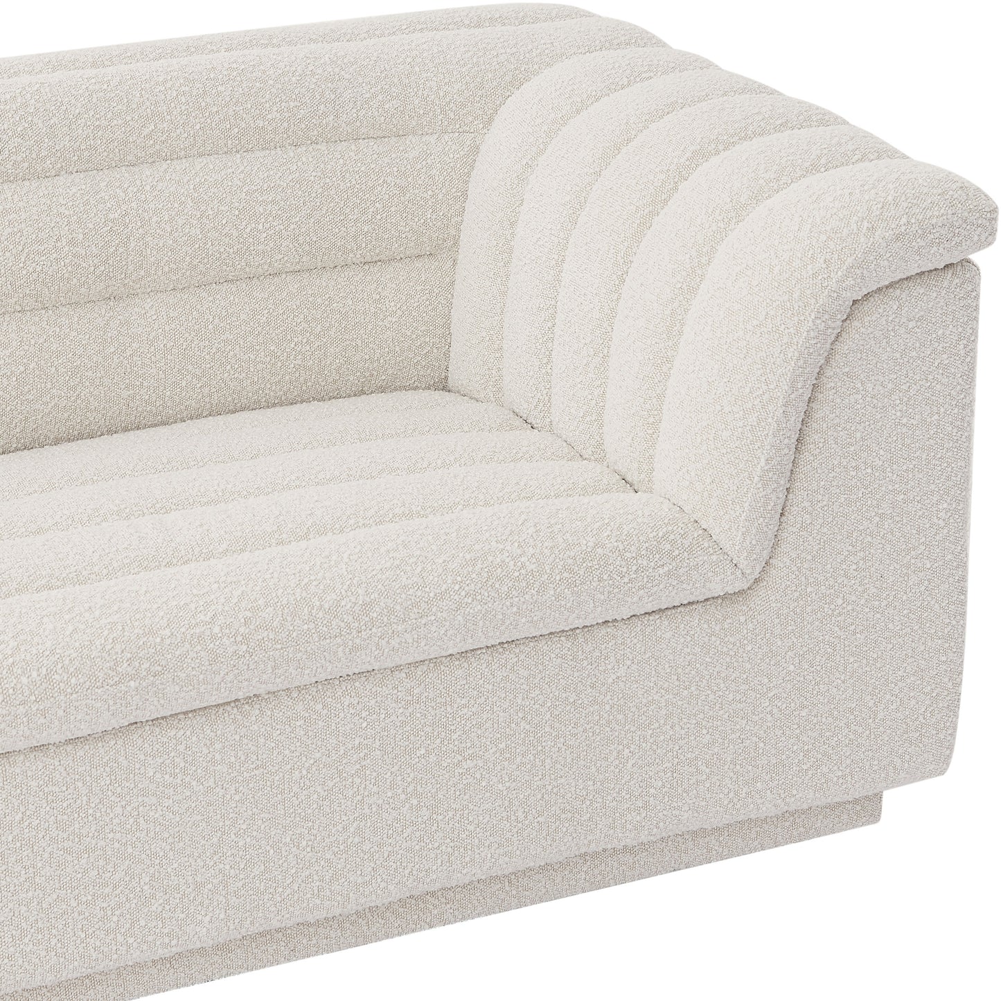 dillard cream boucle fabric chair c