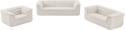 Dillard Cream Boucle Fabric Sofa S