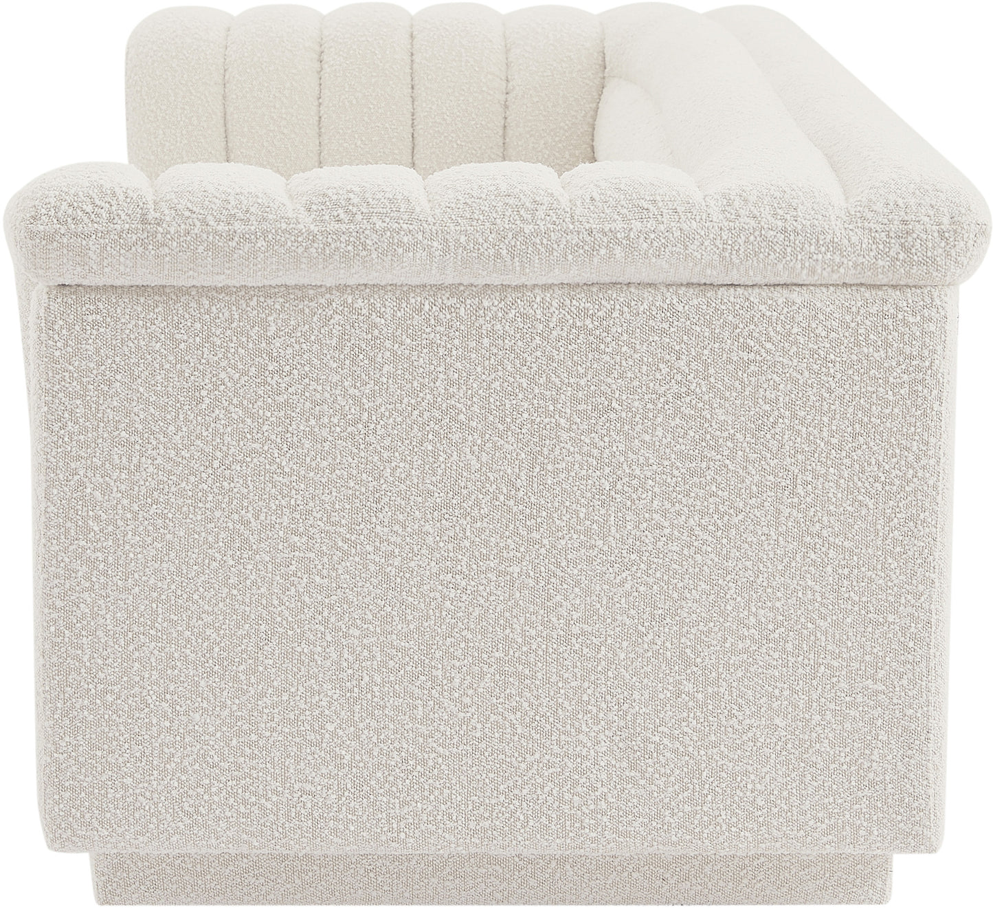 dillard cream boucle fabric sofa s