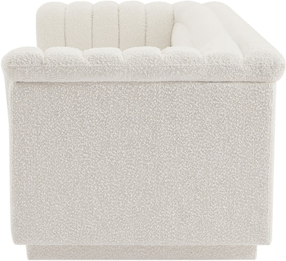 Dillard Cream Boucle Fabric Sofa S