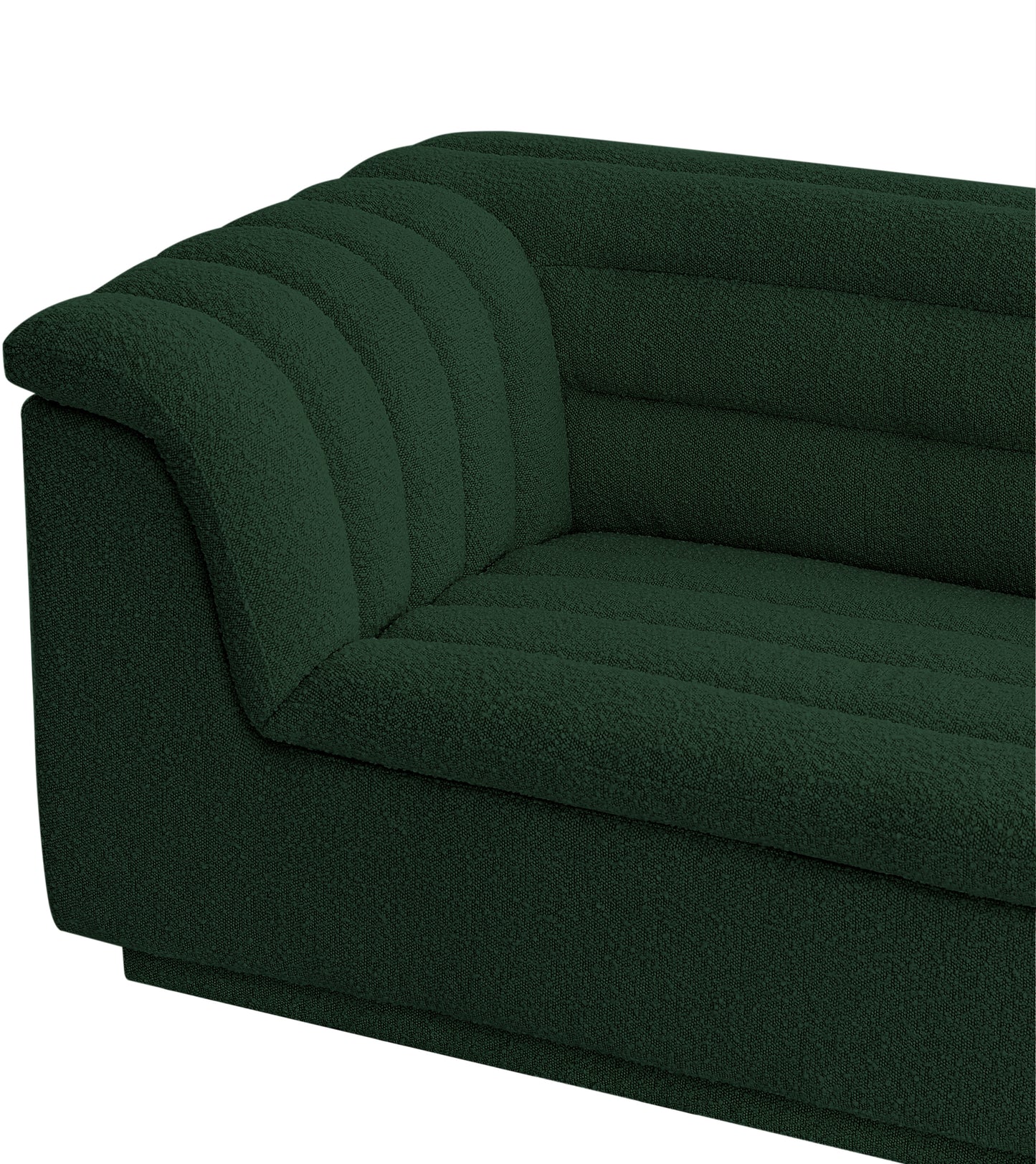 dillard green boucle fabric chair c